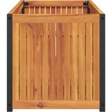  Vrtna sadilica 110 x 45 x 44 cm masivno bagremovo drvo i čelik | shoptok.hr