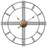  Zidni sat crni Ø 60 cm željezni | shoptok.hr