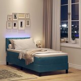  LED Box Spring Krevet Tamno plava 80 x 200 cm Baršun | Eponuda.ba