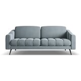 Makamii Svijetlo plava baršunasti sofa 202 cm Nalu – Cijene