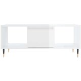  Stolić za kavu sjajni bijeli 90x50x36 5 cm konstruirano drvo | shoptok.hr