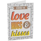  čestitka Neon - Sending You Love Hugs & Kisses Cene