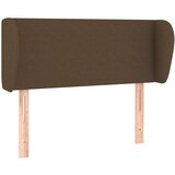  Uzglavlje s ušima tamnosmeđe 83x23x78/88 cm od tkanine | shoptok.hr