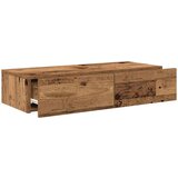 vidaXL Zidna polica s ladicama staro drvo 80x33x17cm konstruirano drvo | shoptok.hr