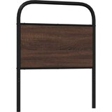 vidaXL Posteljno vzglavje rjavi hrast 75 cm jeklo in inženirski les, (21611841) | Shoptok.si