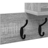  Vješalica za kapute na zidu Siva Sonoma 100 x 12 x 43,5 cm | Shoptok.si