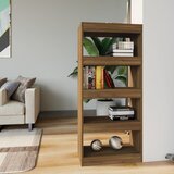 The Living Store Knjižna omara/pregrada rjavi hrast 60x30x135 cm konstruiran les - Knjižna Omara, (21437026) | Shoptok.si