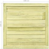  Vrtna vrata od impregnirane borovine 100 x 100 cm | shoptok.hr