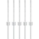  Steber ograje. 5 pcs srebrna 40 cm Jeklo, (5000157895) Cene