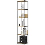 AKORD Industrijski Regal, Črna/Hrast Artisan, (5000332526) | Shoptok.si