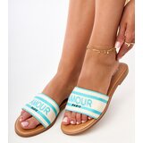 D/CEO marka niezdefiniowana Blue flip-flops with embroidered strap Fargiza | shoptok.hr