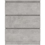  Komoda siva boja betona 60 x 35 x 76 cm od konstruiranog drva | shoptok.hr