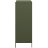  Visoka komoda maslinastozeleni 68x39x103,5 cm od čelika | shoptok.hr