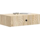Stolna montirana na zid Hrast sonoma 59 x 34 5 x 17 cm | shoptok.hr