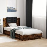  Okvir za krevet s uzglavljem boja hrasta 75x190 cm drveni | shoptok.hr