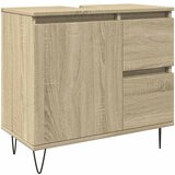 Maison Chic Kopalniška omarica - Kopalniški kabinet sonoma hrast 65x33x60 cm inženirski les, (21794749) Cene