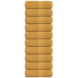 vidaXL Ručnici za pranje 10 kom zlatni 30 x 30 cm 360 gsm 100 % pamuk | shoptok.hr