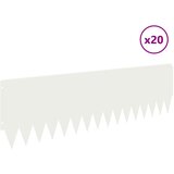  Ograda oko Travnjaka 20 pcs 103 x 30 cm Čelik Bijela | Eponuda.com