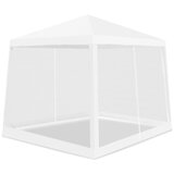 Aga vrtni paviljon z mrežo proti komarjem 2,4x3m Bela, (21320234) | Shoptok.si