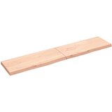 vidaXL Stenska polica 200x40x6 cm neobdelana trdna hrastovin Cene
