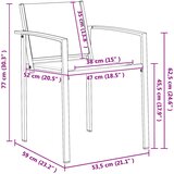  Set vanjskog namještaja 5 pcs Crna i antracit 160 x 80 x 73 cm | shoptok.hr