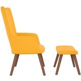  Gugalni stol s stolčkom gorčično rumen žamet, (20957573) | Shoptok.si