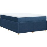 Krevet s oprugama i madracem plavi 140 x 190 cm od tkanine | shoptok.hr