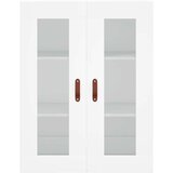 vidaXL Visoka omara bela 69,5x34x180 cm inženirski les | Shoptok.si