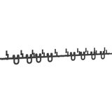 Komplet opreme za drsna vrata 366 cm jeklo črne barve, (22046898) | Shoptok.si
