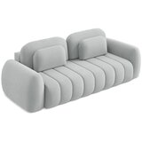 Makamii Svijetlo siva sklopiva/s prostorom za odlaganje sofa od bouclé tkanine 266 cm Pele – | shoptok.hr