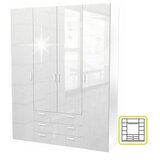 Kondela Omara, 4 vrata, bela izredno visokega sijaja HG, GWEN 70429 | Shoptok.si
