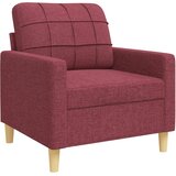  3-dijelni set sofa s ukrasnim jastucima boja vina od tkanine | Eponuda.com