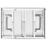 vidaXL Zložljiva kuhinjska miza 85x60x80 cm nerjaveče jeklo | Shoptok.si
