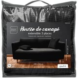 Douceur d intérieur Crna rastezljiva presvlaka za sjedeću garnituru trosjed Sacha – | shoptok.hr