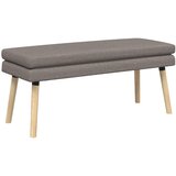  Klupa s dvostrukim slojem Sivosmeđa 110 x 40 x 47 cm Tkanina | shoptok.hr