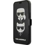 Karl Lagerfeld ovitek KLFLBKSP12LFKICKC za iphone 12 in 12 pro knjiga črna - karl and choupette Cene
