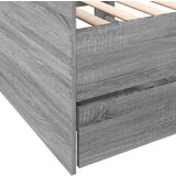 vidaXL Dnevna postelja s predali siva sonoma 90x190 cm inženirski les | Shoptok.si