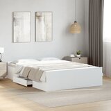  Okvir kreveta s ladicama bez madraca bijeli 135x190 cm | Eponuda.com