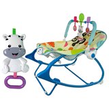  Stolica/jaje za ljuljanje 2u1 sa zvučnim i vibrirajućim efektima - zebra | Shoptok.si