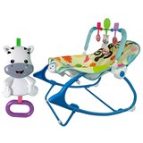  Stolica/jaje za ljuljanje 2u1 sa zvučnim i vibrirajućim efektima - zebra | shoptok.hr