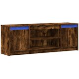 TV ormarić s LED svjetlima boja hrasta 139,5x34x50 cm drveni | Eponuda.com