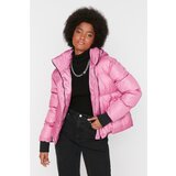 Trendyol Pink Oversize Hooded Inflatable Coat | Shoptok.si
