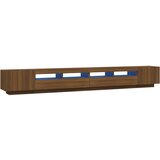 vidaXL Komplet TV omaric LED 3-delni rjav hrast inženirski les, (20600633) | Shoptok.si