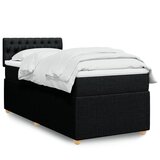 vidaXL Box spring krevet s madracem crni 90x190 cm od tkanine | shoptok.hr