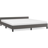 The Living Store Posteljni okvir z vzglavjem siv 180x200 cm umetno usnje - Posteljni Okvir Z Vzglavjem, (21531303) | Shoptok.si