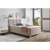 CARRYHOME POSTELJA Z VZMETNICO 120 cm x 200 cm , tekstil bež | Shoptok.si