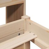  Knjižna postelja brez vzmetnice 135x190 cm trdna borovina, (21653667) | Shoptok.si