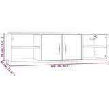 vidaXL Stenska polica siva sonoma 102x30x29 cm inženirski les | Shoptok.si