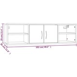 vidaXL Zidna polica boja hrasta sonome 102x30x29 cm konstruirano drvo | shoptok.hr