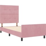  Roza Velur Postelja 90x190 cm, (22049276) | Shoptok.si